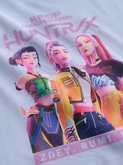 Roxa - Camiseta KPOP Demon Hunters (6-16anos) - Imagem 3 de 4