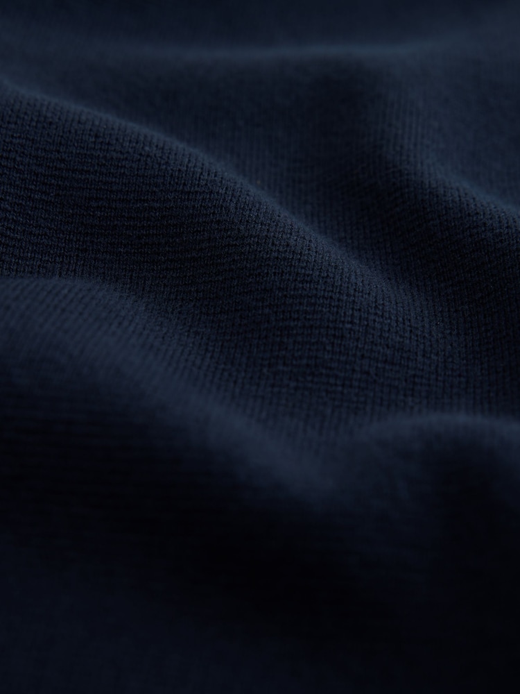 Navy Blue Quarter Zip Jumper - Image 10 of 10