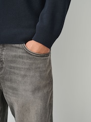 Navy Blue Quarter Zip Jumper - Image 7 of 7