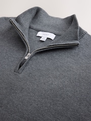 Charcoal Grey Quarter Zip Jumper - Image 8 of 9