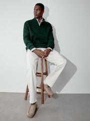 Green Quarter Zip Jumper - Image 3 of 6