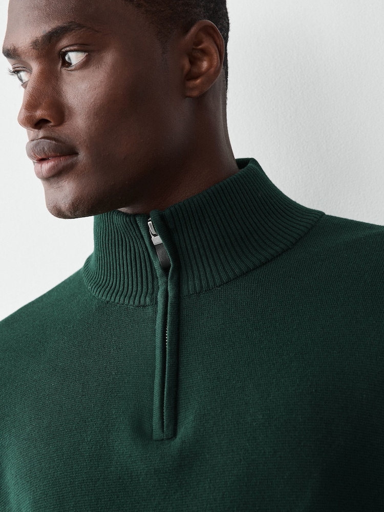 Green Quarter Zip Jumper - Image 6 of 6 Green Quarter Zip Jumper - Image 6 of 6
