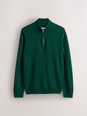 Green Quarter Zip Jumper - Image 7 of 9