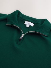 Green Quarter Zip Jumper - Image 8 of 9