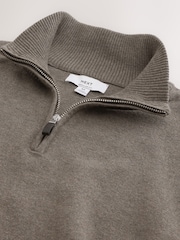 Dark Stone Quarter Zip Jumper - Image 7 of 8