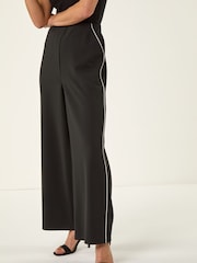 Roman Black Petite Side Seam Stretch Trousers - Image 4 of 5