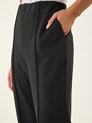 Roman Black Petite Pocket Detail Stretch Trousers - Image 5 of 5