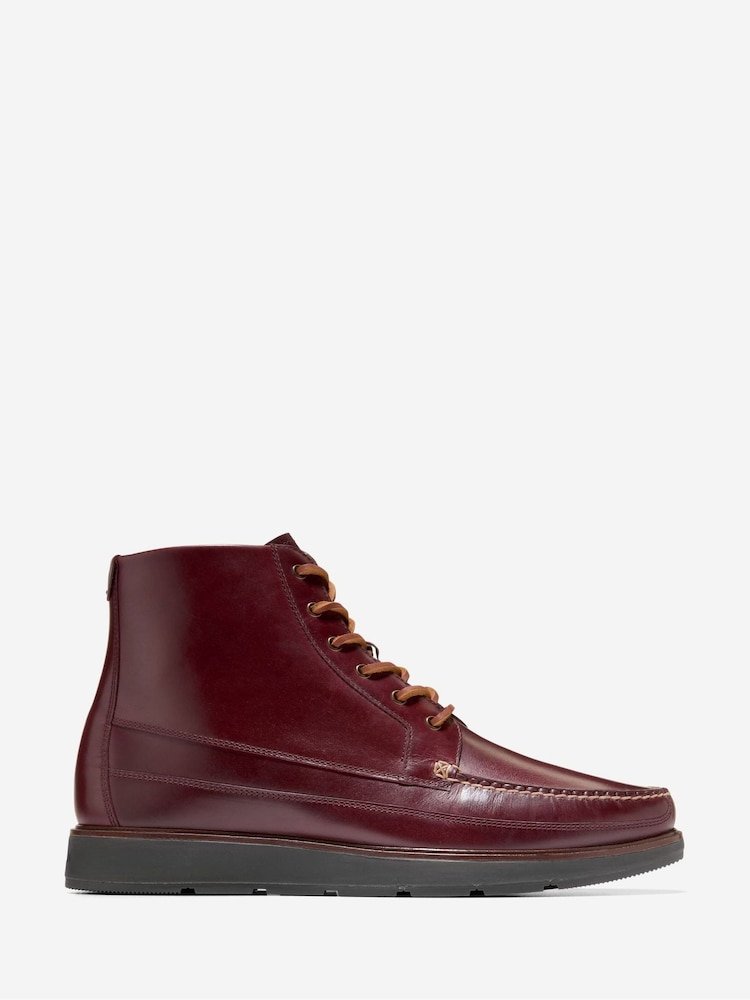 Cole Haan Muir Mocc Toe Leather Boots - Image 1 of 6 Cole Haan Muir Mocc Toe Leather Boots - Image 1 of 6
