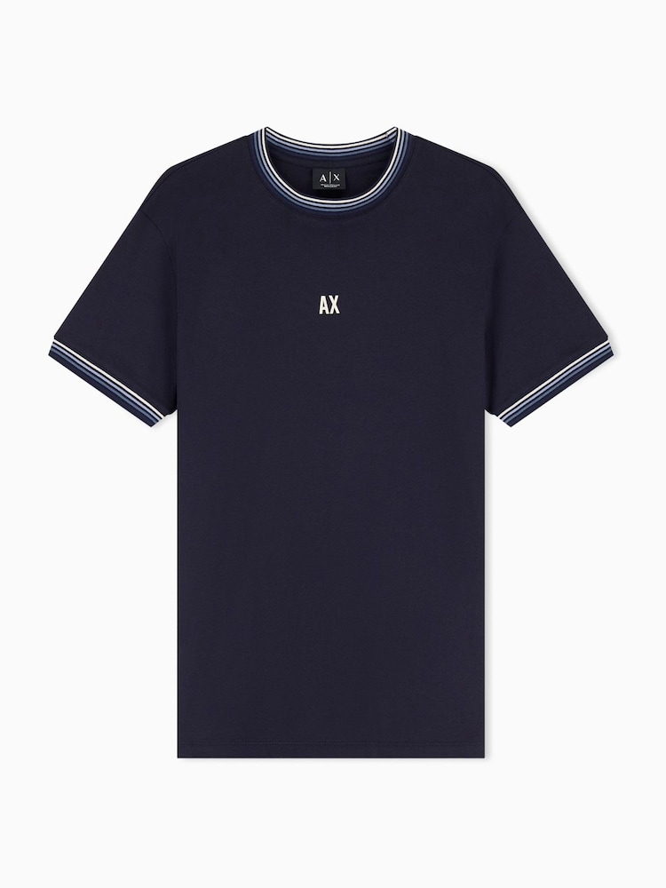 Armani Exchange Blue Regular Fit T-Shirt - Image 5 of 5