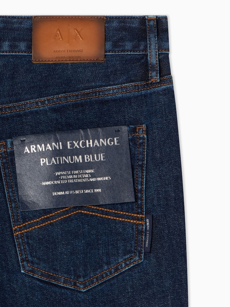 Джинсы слим фит с 5 карманами Armani Exchange - Изображение 4 4
