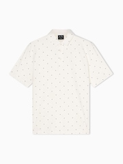 Armani Exchange Regular Fit Cotton Jersey White Polo Shirt - Image 1 of 1