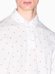 Armani Exchange White Regular Fit Cotton Jersey Polo Shirt - Image 4 of 5