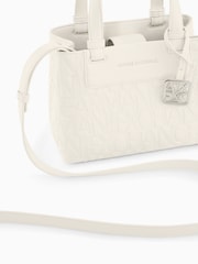 Armani Exchange White Shopping Bag - Image 7 of 7