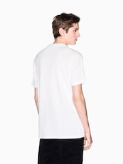 Armani Exchange White Regular Fit Logo T-Shirt - Image 2 of 6
