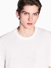 Armani Exchange White Regular Fit Logo T-Shirt - Image 4 of 6