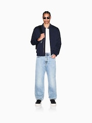 Armani Exchange Cream Slim Fit Tipped Pique Polo Shirt - Image 3 of 5