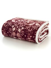 Deyongs Winter Birds Printed Sherpa Reverse Throw - Image 2 of 2