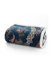 Deyongs Peacocks Printed Sherpa Reverse Throw - Image 3 of 3