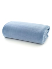Deyongs Dusty Blue The Big One Fleece Throw - Image 1 of 1