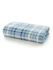 Deyongs Ocean Snuggle Check Fleece Throw - Image 2 of 2