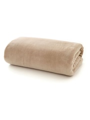 Deyongs Taupe The Big One Fleece Throw - Image 1 of 1