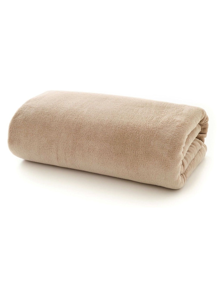Deyongs Taupe The Big One Fleece Throw - Image 2 of 2 Deyongs Taupe The Big One Fleece Throw - Image 2 of 2