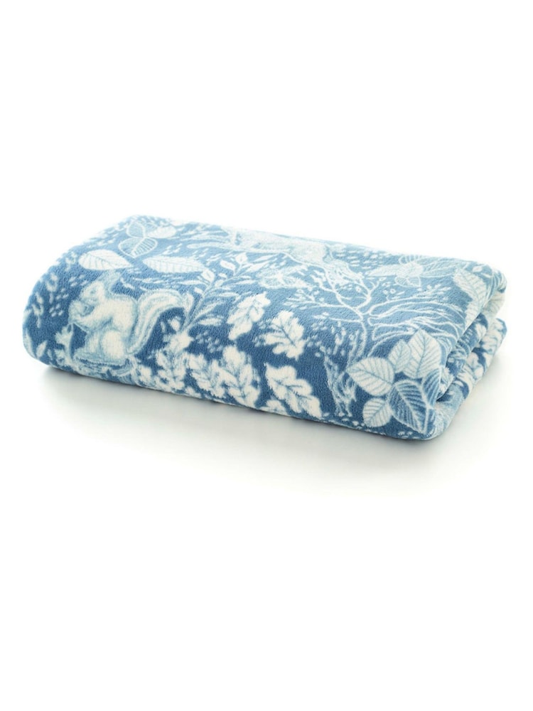 Deyongs Ocean Winter Forest Fleece Throw - Image 2 of 2 Deyongs Ocean Winter Forest Fleece Throw - Image 2 of 2