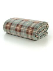 The Lyndon Company Green Check Throw - Image 2 of 2