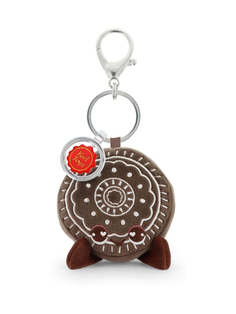 Keel Toys Chocolate Cookie 12cm Bakery Soft Toy Bag Charm - Image 2 of 2