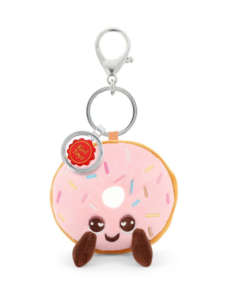 Keel Toys Donut 12cm Bakery Plush Bag Charm - Image 1 of 1 Keel Toys Donut 12cm Bakery Plush Bag Charm - Image 1 of 1