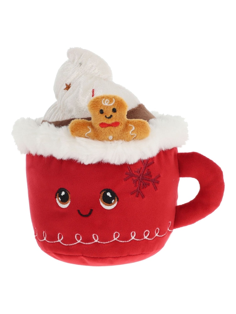 Keel Toys 16cm Christmas Hot Chocolate - Image 1 of 1 Keel Toys 16cm Christmas Hot Chocolate - Image 1 of 1