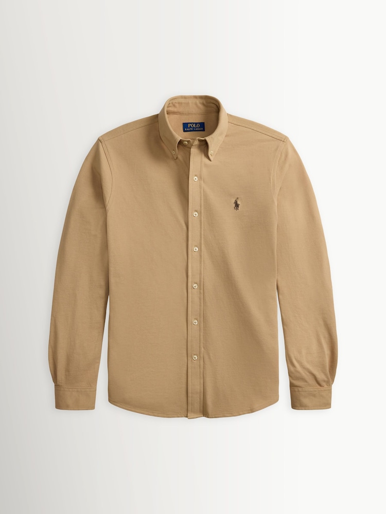 Polo Ralph Lauren Natural Featherweight Mesh Shirt - Image 5 of 5
