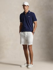 Polo Ralph Lauren Blue Short Sleeve Zip Polo Shirt - Image 1 of 3