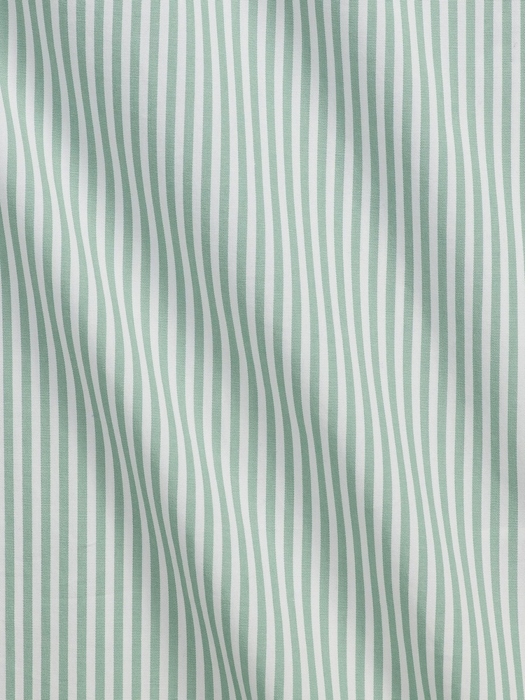 Polo Ralph Lauren Green Long Sleeve Stripe Poplin Shirt - Image 2 of 2