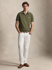 Polo Ralph Lauren Green Short Sleeve Zip Polo Shirt - Image 1 of 4