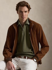 Polo Ralph Lauren Green Short Sleeve Zip Polo Shirt - Image 4 of 4