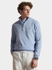 Polo Ralph Lauren Blue Half Zip Sweater - Image 5 of 5