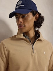 Polo Ralph Lauren Natural Long Sleeve Zip Polo Sweatshirt - Image 4 of 4