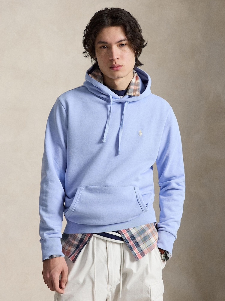 Polo Ralph Lauren Blue Long Sleeve Loopback Hoodie - Image 1 of 6