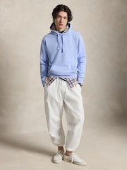 Polo Ralph Lauren Blue Long Sleeve Loopback Hoodie - Image 3 of 6
