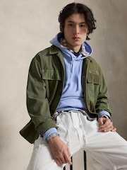 Polo Ralph Lauren Blue Long Sleeve Loopback Hoodie - Image 5 of 6