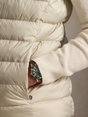Polo Ralph Lauren Natural Woven Puffer Gilet - Image 3 of 3