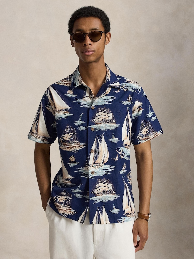 Polo Ralph Lauren Short Sleeve Graphic Oxford Shirt - Imagen 1 de 4