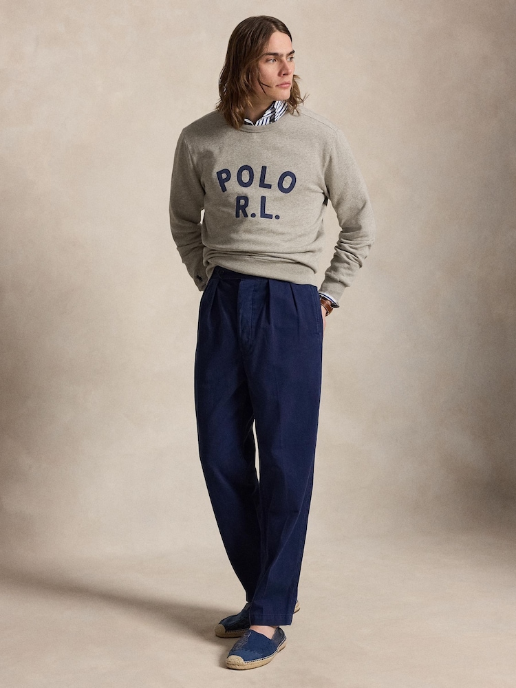 Polo Ralph Lauren Grey Polo Graphic Sweatshirt - Image 1 of 3