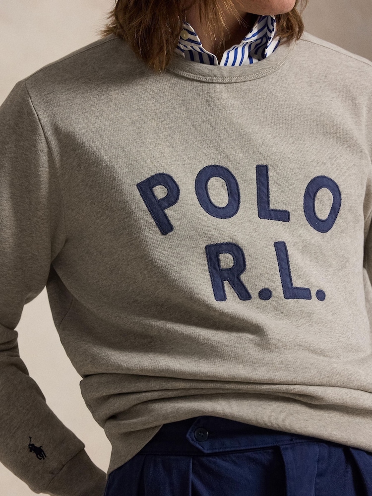 Polo Ralph Lauren Grey Polo Graphic Sweatshirt - Image 3 of 3