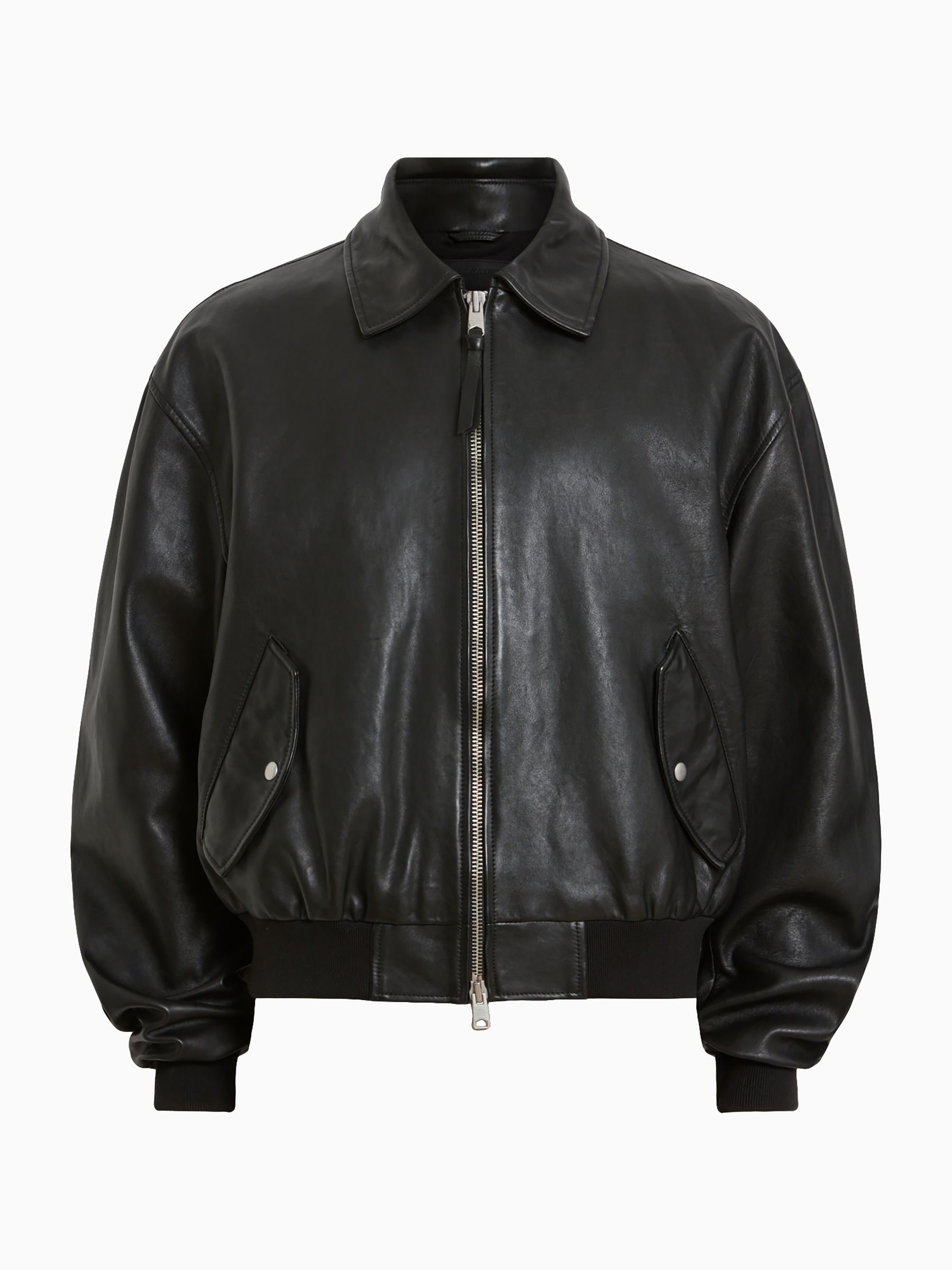 Buy AllSaints Black Marco Oversized Bomber Jacket from the Next UK