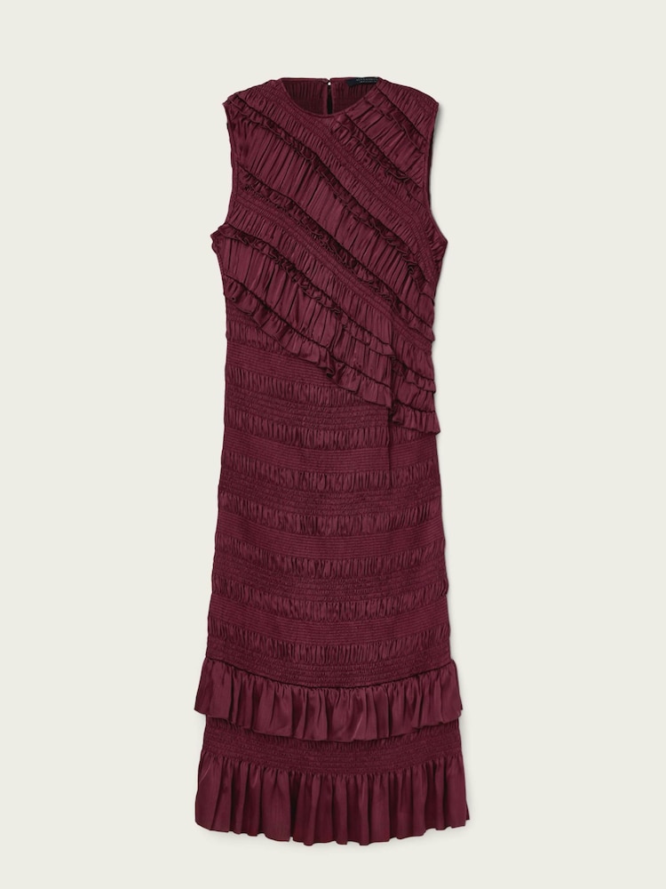 AllSaints Red Nyla Dress - Image 6 of 6 AllSaints Red Nyla Dress - Image 6 of 6