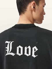 AllSaints Black Utopia Short Sleeve Crew Neck T-Shirt - Image 3 of 9