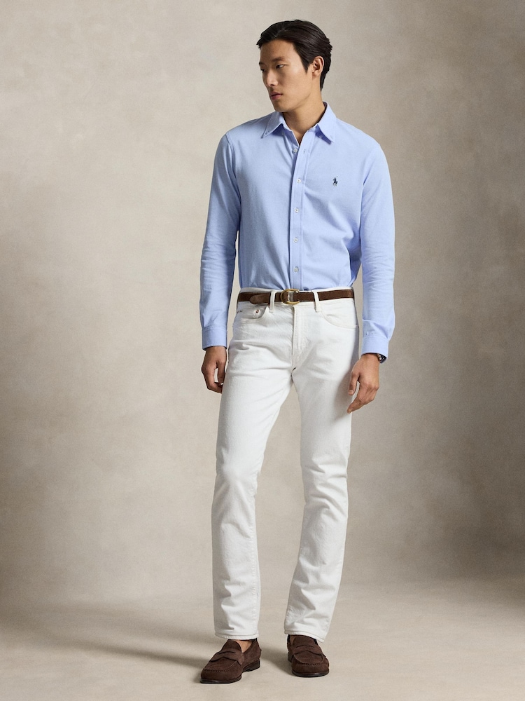 Polo Ralph Lauren Blue Featherweight Mesh Shirt - Image 1 of 4