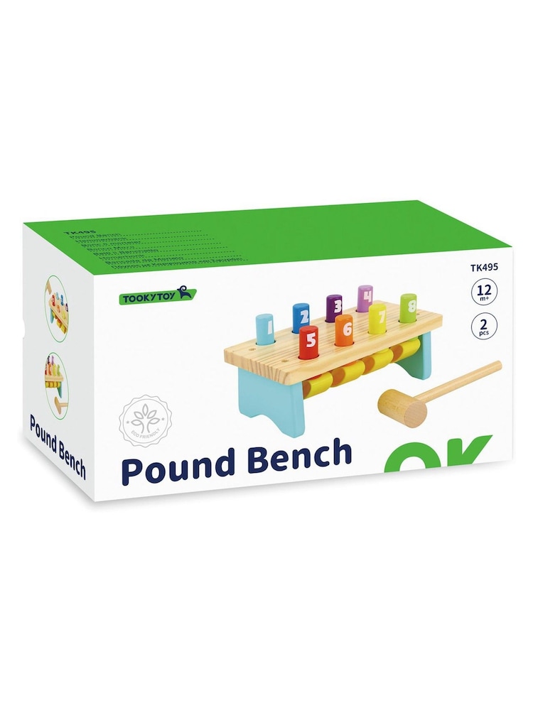 Tooky Toy Wooden Knock Bench Toy - Image 1 of 2